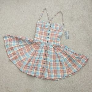 New Opening Ceremony Pendleton Plaid Country Dress XS